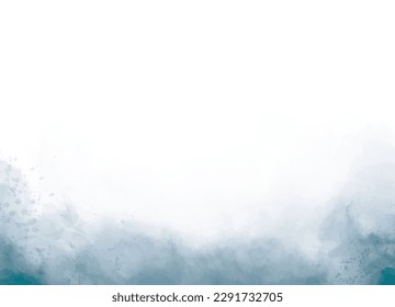 Artistic deep teal, abstract watercolor background with splashes