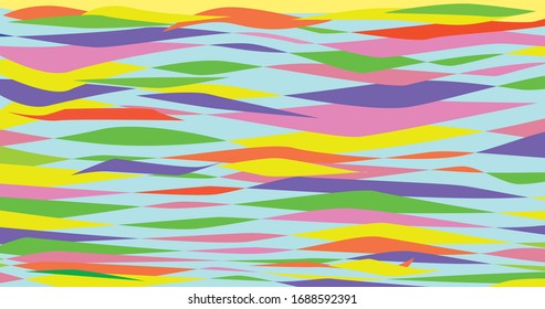 Artistic design background with amaranth and cerulean blue swirls. Vector graphic pattern.Watercolor style.