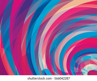 Artistic design background with amaranth and cerulean blue swirls. Vector graphic pattern. CMYK colors