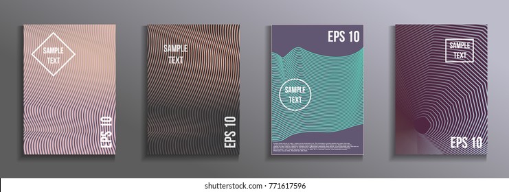 Artistic design of the cover. Creative color background. A set of modern rectangular objects from abstract lines. Design for the design of business brochures, banners, posters.