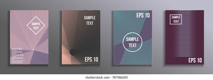 Artistic design of the cover. Creative color background. A set of modern rectangular objects from abstract lines. Design for the design of business brochures, banners, posters.