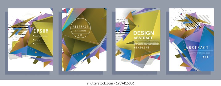 Diseño artístico de las cubiertas. Fondo de colores creativos. Diseño futurista de moda
