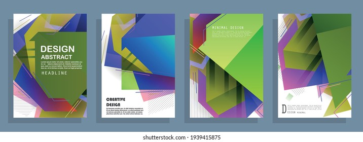 Diseño artístico de las cubiertas. Fondo de colores creativos. Diseño futurista de moda
