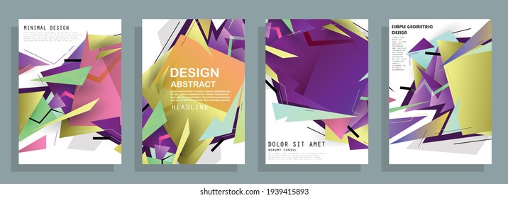 Artistic design of covers. Creative colors background. Fashionable futuristic design
