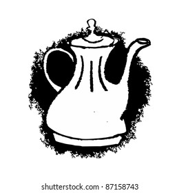 Artistic design of teapot
