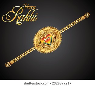 artistic detailed rakhi background vector illustration