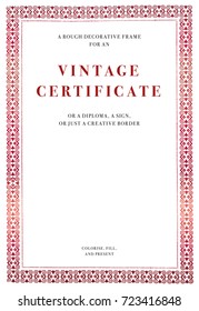 Artistic diploma frame