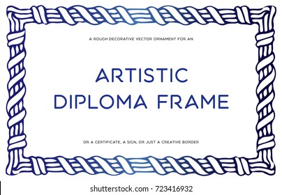 Artistic diploma frame
