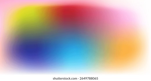 An artistic display featuring a vibrant abstract gradient with smoothly transitioning colors creating a modern and energetic visual. 