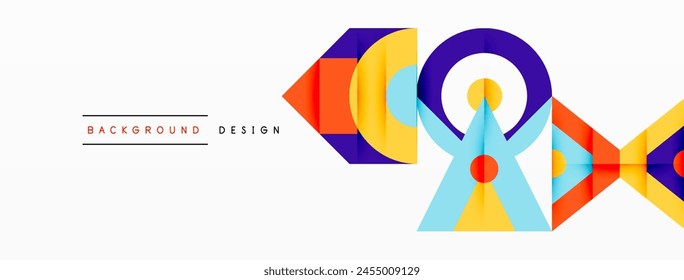 An artistic display of Font, Rectangle, Circle, and Slope in Electric blue and Magenta hues. The pattern exhibits graphics symmetry on a white background