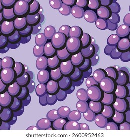 Artistic Display of Grapes illustration vector art