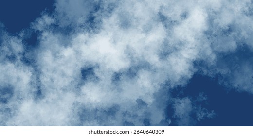 The artistic display of scattered clouds painting a masterpiece against the deep blue expanse


