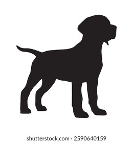 Artistic Dog Silhouette for Modern and Creative Branding - Dog Vector - Dog Icon
