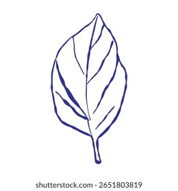 Desenho artístico apresenta várias folhas verdes e flora cultivada. A linha detalhada evoca crescimento, ecologia e design orgânico.