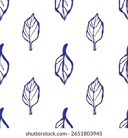 Desenho artístico apresenta várias folhas verdes e flora cultivada. A linha detalhada evoca crescimento, ecologia e design orgânico.