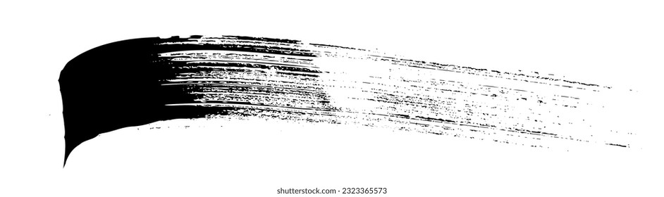 Artistic dry paint brush stroke