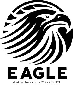 Artistic eagle emblem symbolizing precision and focus.