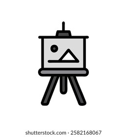 Artistic Easel Icon for Creativity