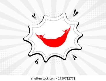 Künstlerische Osterinsel-Comic-Flagge-Illustration. Abstrakte Fahnenblase, Popart, Vektorhintergrund