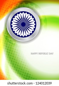 Artistic elegant background design for Indian republic day with halftone. vector illustration