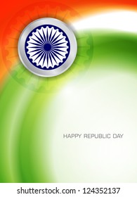 Artistic elegant background design for Indian republic day. vector illustration