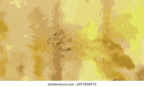 Artistic expression through dynamic shapes and gentle yellow watercolor transitions