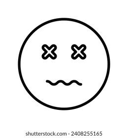Artistic Fainting Vector Line Icon Design