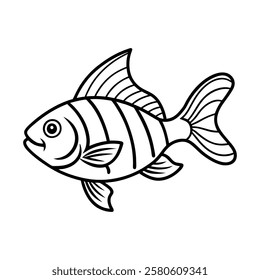 Artistic Fish Vector Illustration for Branding