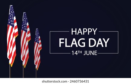 Artistic Flair Stylish Text and Design for Flag Day Celebration