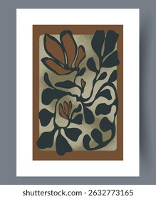 Artistic Floral Design that Features Subtle Earthy Tones and Beautiful Aesthetic Elements