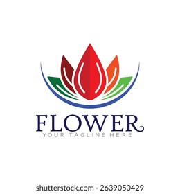 Artistic Floral Emblem for Natural Products Branding Vector