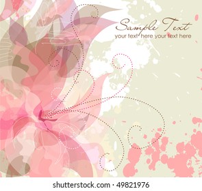 Artistic flower background