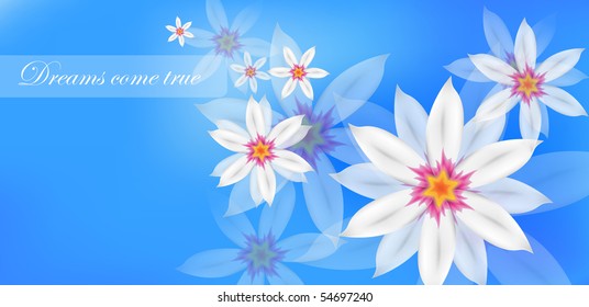 Artistic flower background