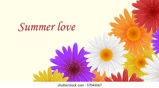 Artistic flower background