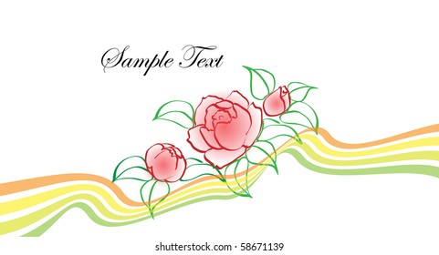 Artistic flower background