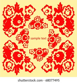 Artistic flower background.