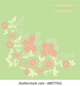 Artistic flower background.