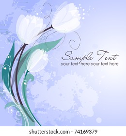 Fondo artístico de las flores