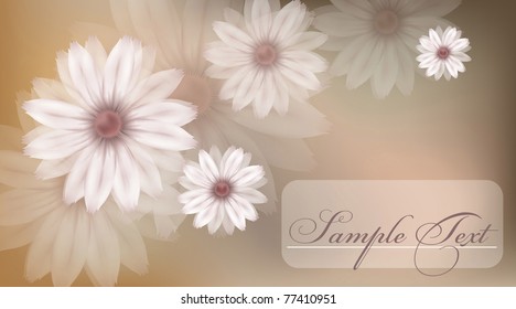 Artistic flower background