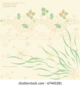 artistic flower background for your text.