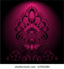 artistic flower background for your text.
