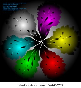 artistic flower background for your text.