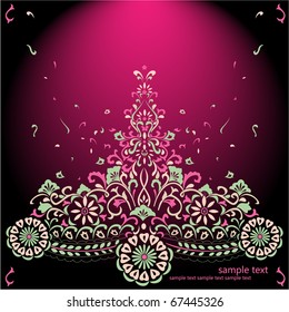 artistic flower background for your text.