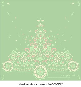 artistic flower background for your text.