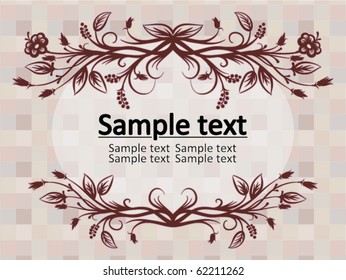 Artistic flower frame