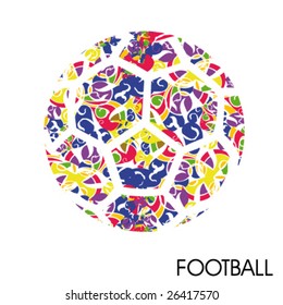 artistic football poster