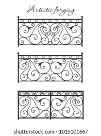 Artistic forging metal grating
