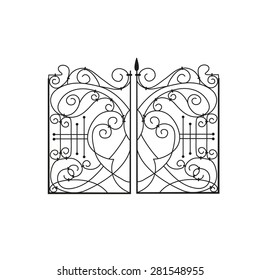 The artistic forging products gate