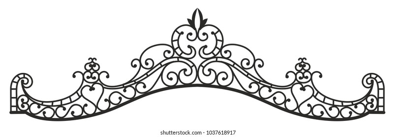 Artistic forging-metal grating crown