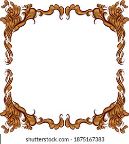 artistic frame made in vector art style